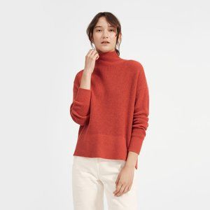 Everlane Waffle Cashmere Turtleneck Sweater